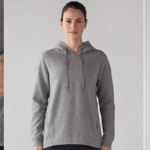 Lululemon Wind Down Pullover Gray Hoodie Size 6 Casual Warmth